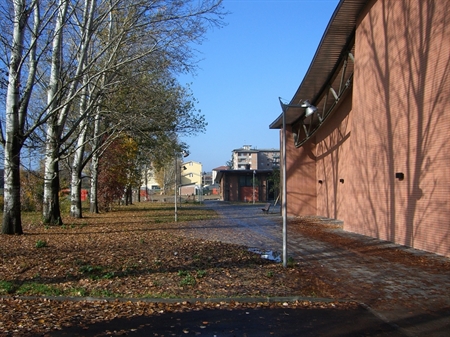 L'affaccio sul parco del Bocciodromo