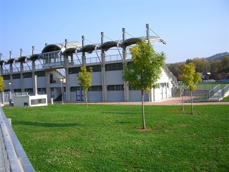 Vista delle tribune coperte