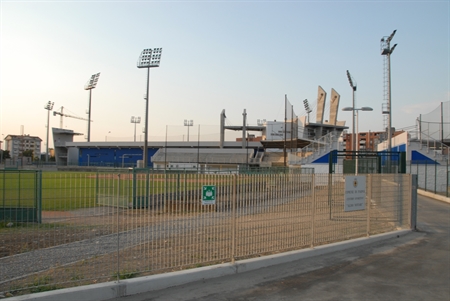 Vista dell'impianto sportivo dall'esterno